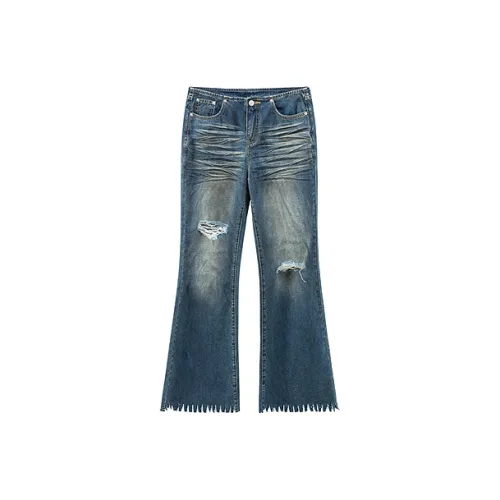 CHUU Jeans Women's Dark Denim Blue