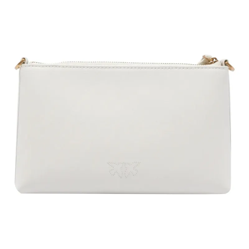 PINKO Calfskin Shoulder Bag Mini Women's White-2