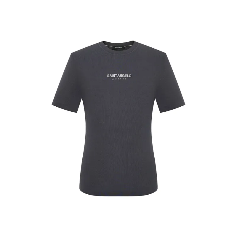SAINT ANGELO T Shirts Unisex Cloud Mist Dark Gray-0
