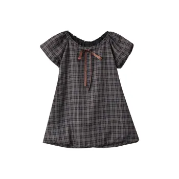 GUOZHEN Short Sleeved Dress Women's