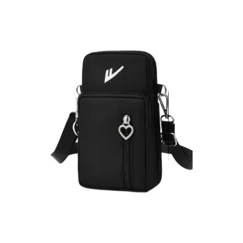 Warrior Nylon Cell Phone Pouch Regular Unisex Black