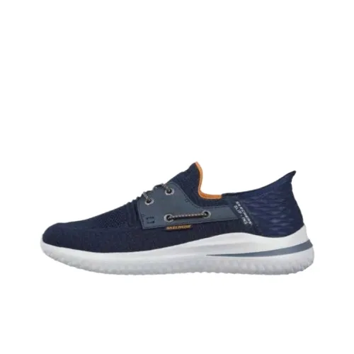 Skechers Delson 3.0 Low Top Training Shoes Men's Dark Blue