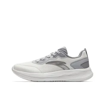 Anta Shock Absorbers With Slip Resistant Features Low Top City Commute Running Shoes Men's White Gray