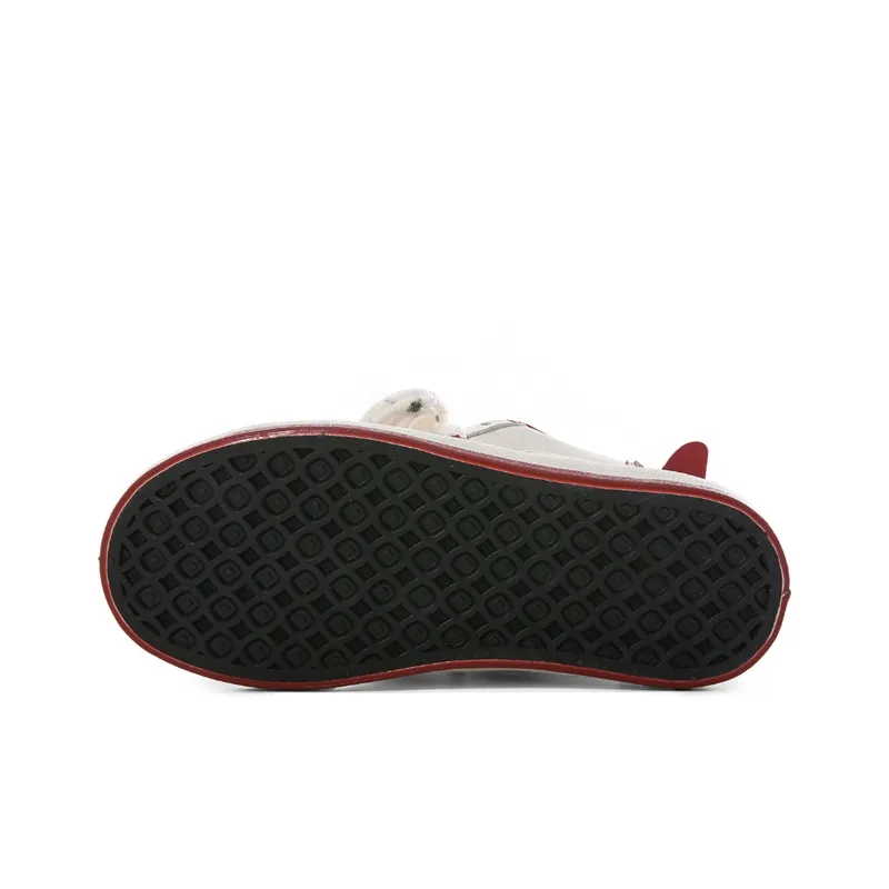 The New Age Family Low Top Skateboard Shoes Women's Beige Red-4