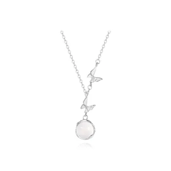 Master Kim Glass Cat Eye Necklaces Women's