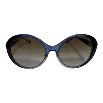 GUCCI Plastic Round Sunglasses Unisex Blue