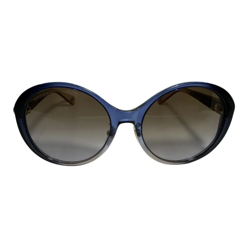 GUCCI Plastic Round Sunglasses Unisex Blue-0