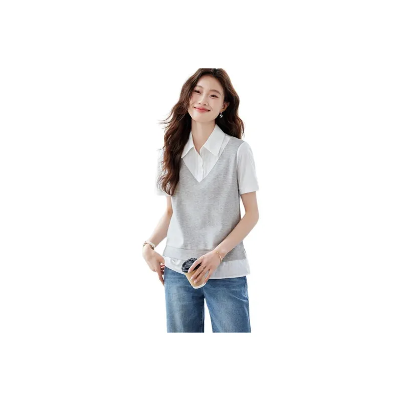 PIERRE CARDIN T Shirts Women's Gray-0