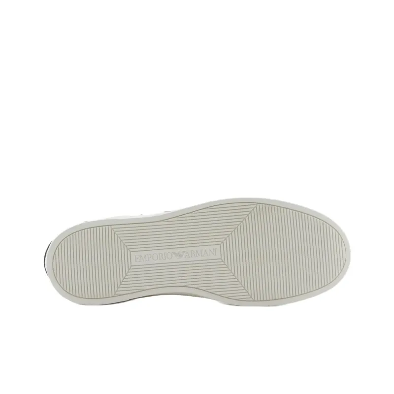 EMPORIO ARMANI Low Top Skateboard Shoes Men's White-5