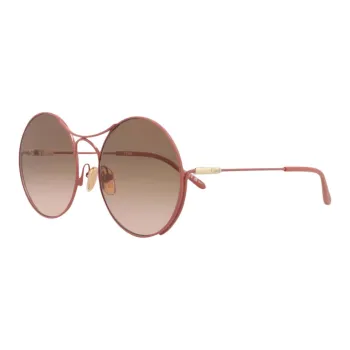 Chloe Acetate Round Sunglasses Unisex Red