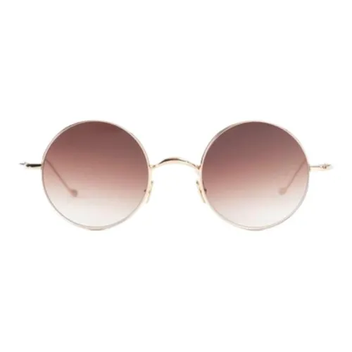JACQUES MARIE MAGE Titanium Round Sunglasses Men's Gold