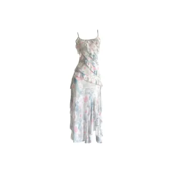 Flowers In Water Slip Dress Women's