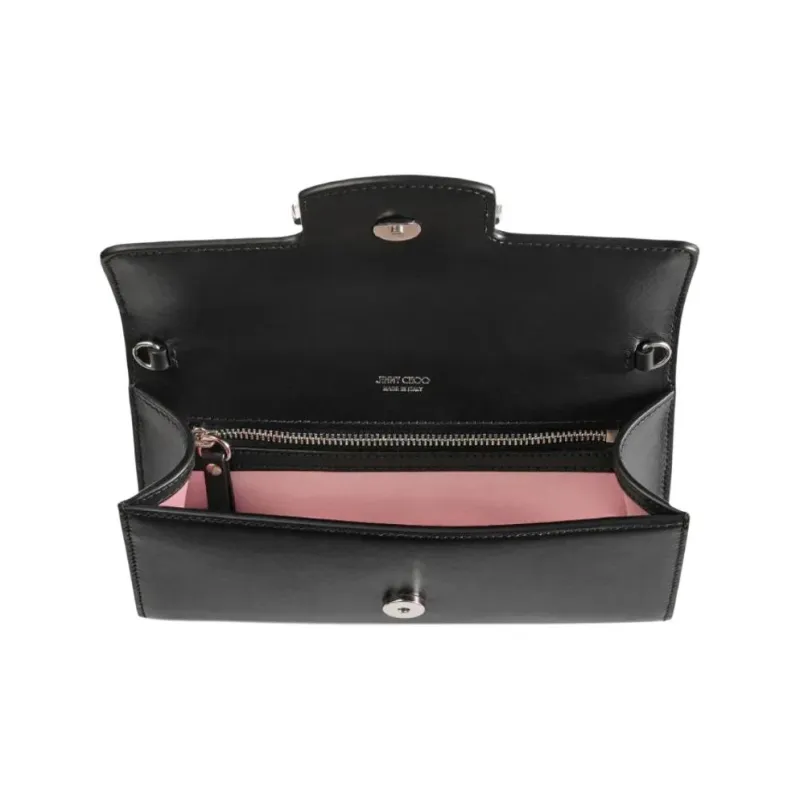 Jimmy Choo Bing Crystal embellished Wallet on chain-3