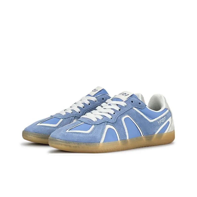 VFDF Breathable And Slip Resistant Low Top Skateboard Shoes Unisex Haze Blue-2