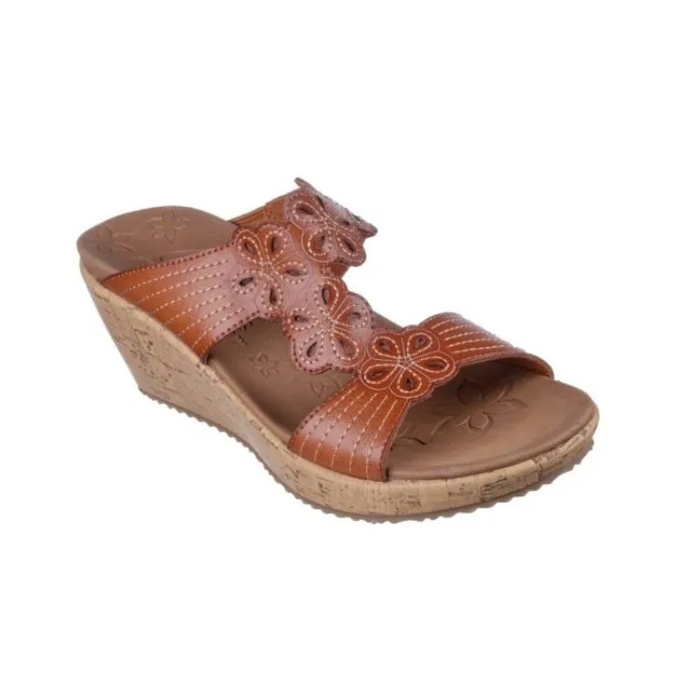 Skechers Beverlee Slide Slippers Women's Brown-1