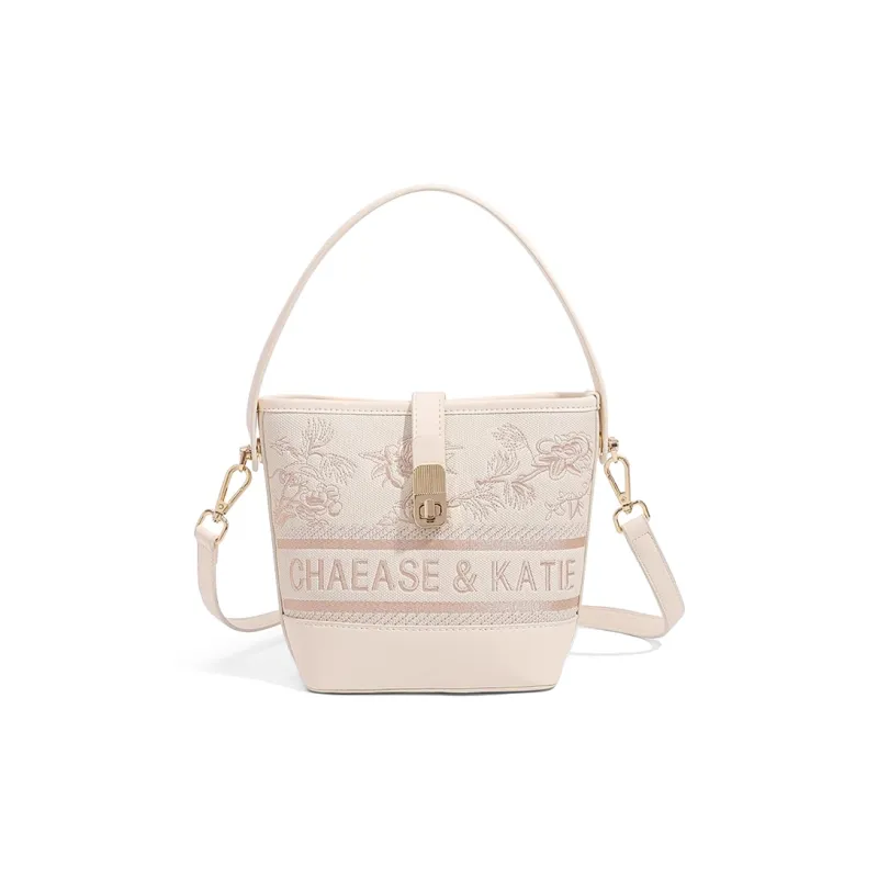 CLEVER& KETCH PU Handbag Regular Women's Coffee/Ecru-5