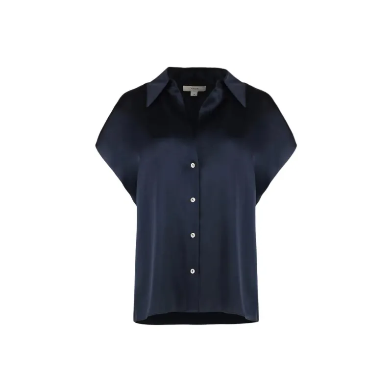 VINCE Short sleeve Silk Shirt-0
