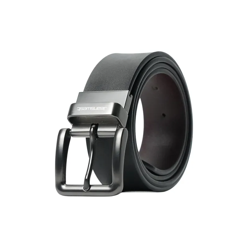 JEANSWEST Cow Split Leather Belts Men's 3.4cm-0