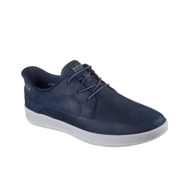 Skechers MARK NASON Anti Slip Wear Resistant Low Top Casual Shoes Men's Navy Blue-2