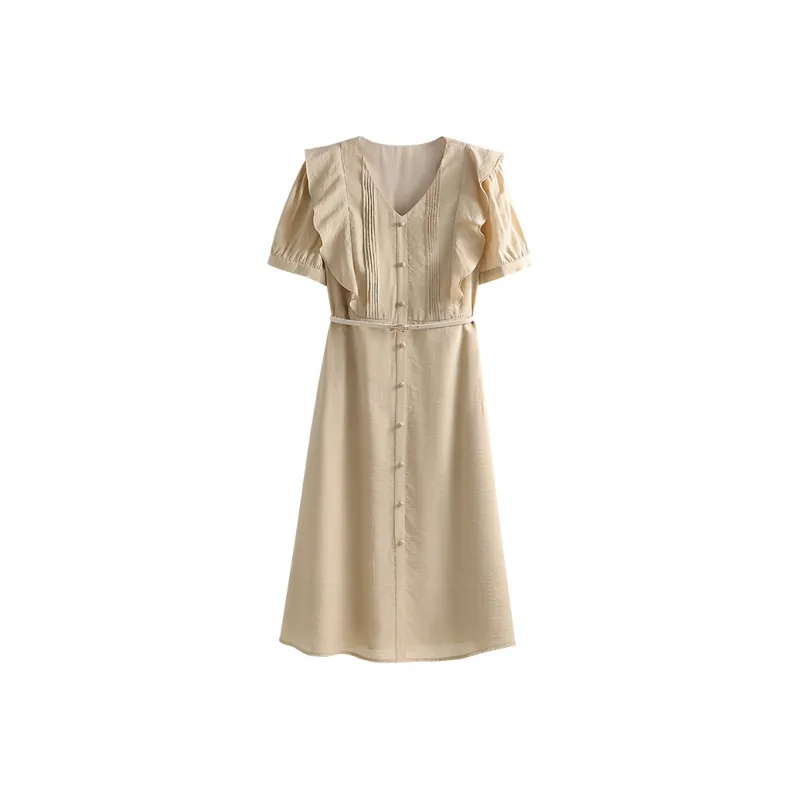 She Enjoys Short Sleeved Dress Women's-0