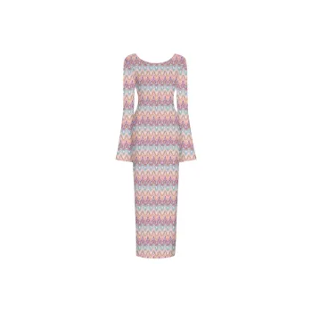 MC2 SAINT BARTHELEMY Long Sleeved Dress Women's Multicolor