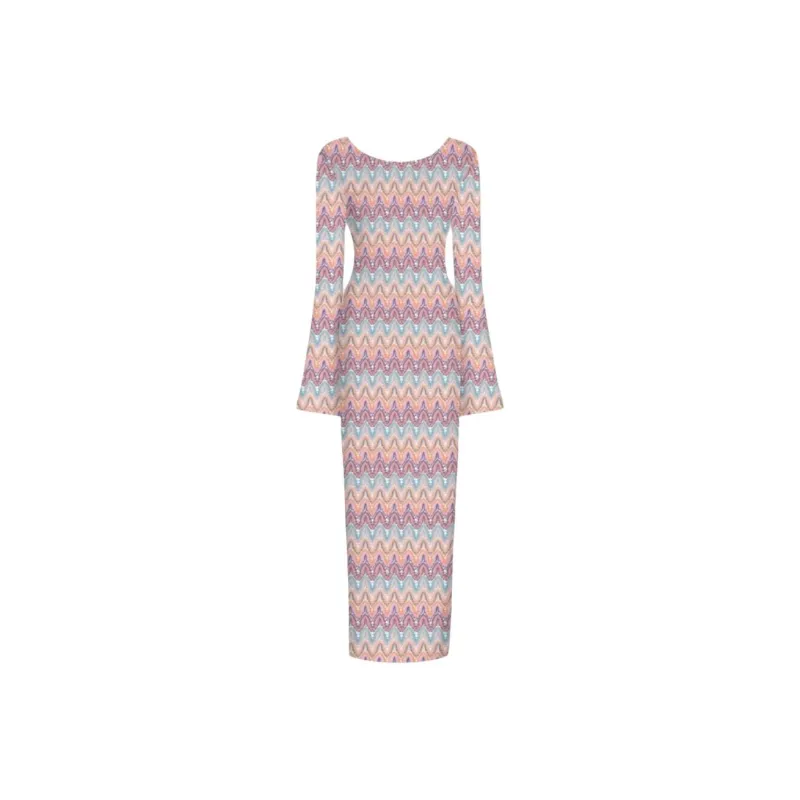 MC2 SAINT BARTHELEMY Long Sleeved Dress Women's Multicolor-0