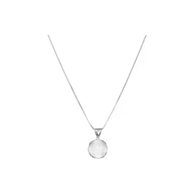 Bubble Scallops Chalcedony Jade Necklaces Women's-0