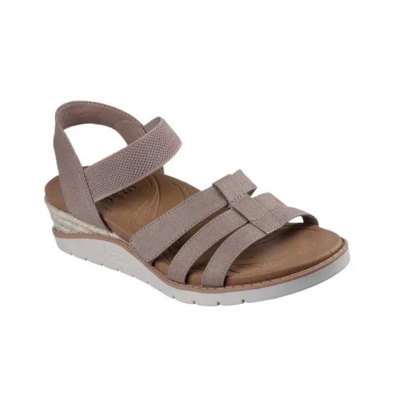 Skechers BOBS Arch Fit Beach Kiss Beach Sandals Women's Taupe-3