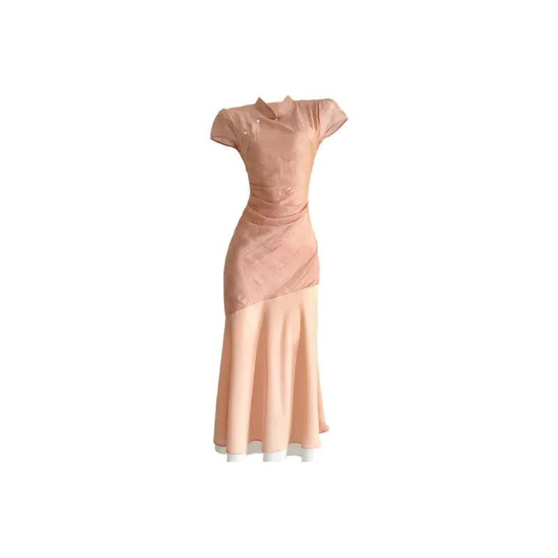 GUOZHEN Short Sleeved Dress Women's-0