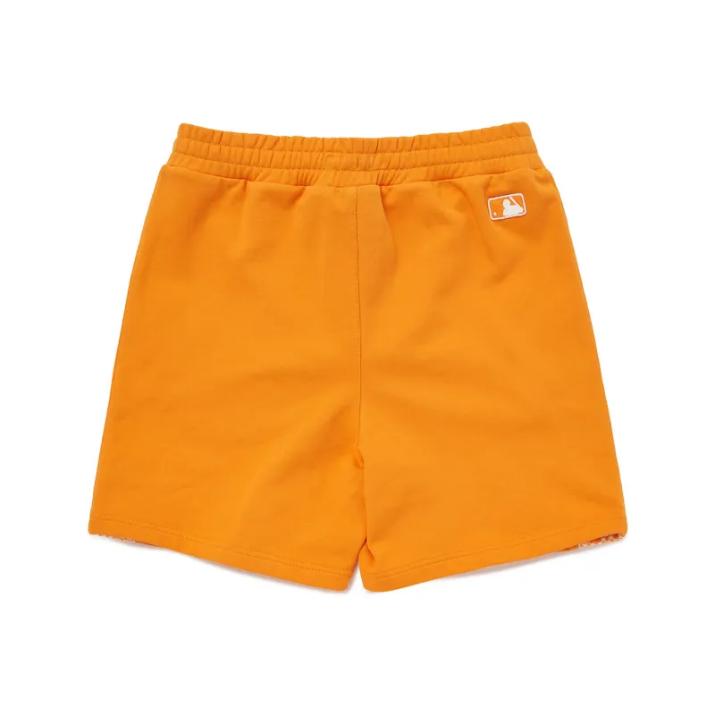 MLB San Francisco Giants MLB Checkerboard Casual Shorts Unisex Orange-1