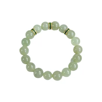 Oriental Jade Hetian Jade Bracelets Pale Greenish White Jade Women's