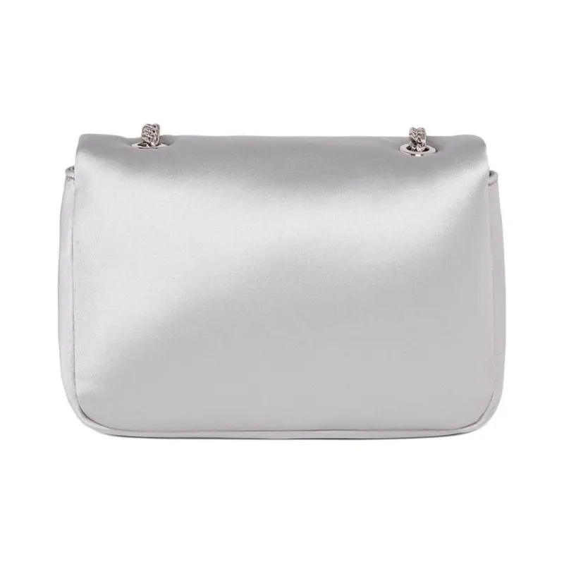 GUESS Fabric Shoulder Bag Medium Size Women's Silver-1