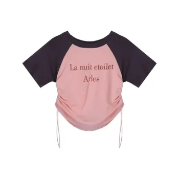 GOSO T Shirts Women's Pink & Gray