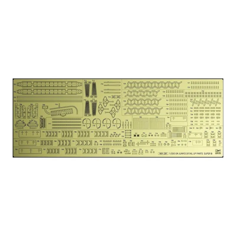 Hasegawa 1/350 Japan Marine Aircraft Carrier 'Eaglet' Detail Photo Etched Set Model Accessories-2