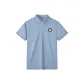 [Mulberry Silk 7A Antibacterial]Haze Blue (Fp Round Badge Chest Logo)