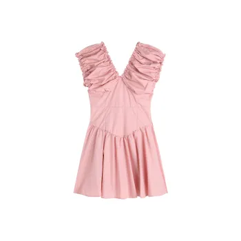 GUOZHEN Short Sleeved Dress Women's