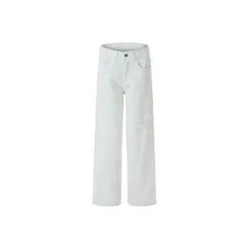 LANGWEIZHE Loose Fit Straight Fit Trendy Fashion Design Premium Camouflage Casual Pants Unisex