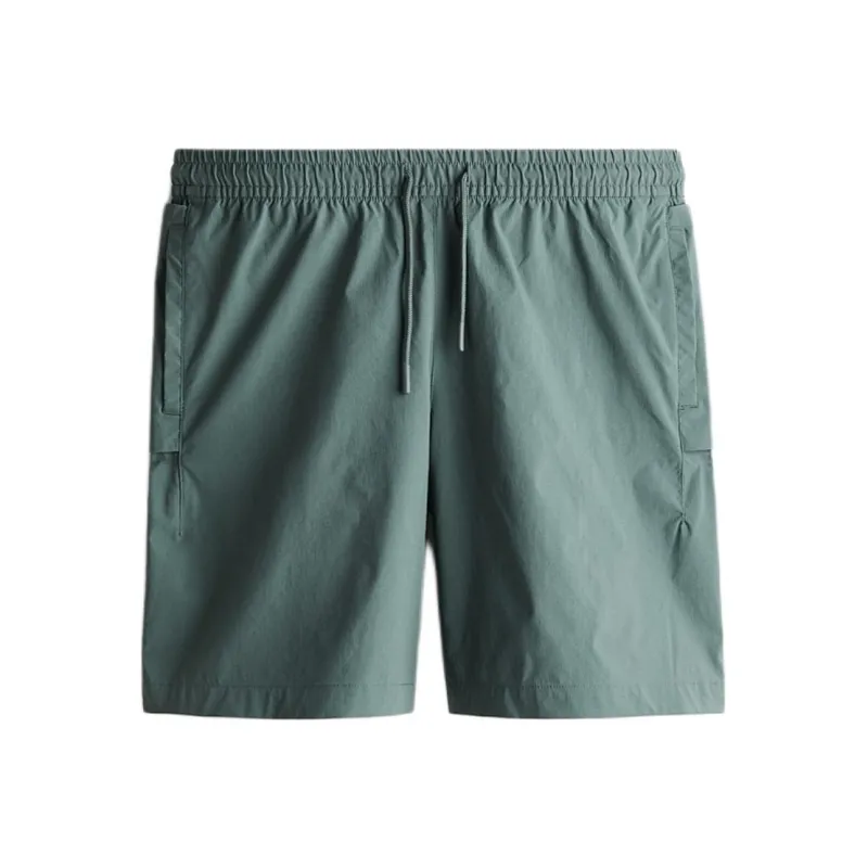 H&M Casual Shorts Men Dark Green-0