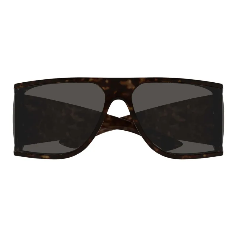 SAINT LAURENT Injection Molded Irregular Shape Sunglasses Unisex Tortoiseshell-1