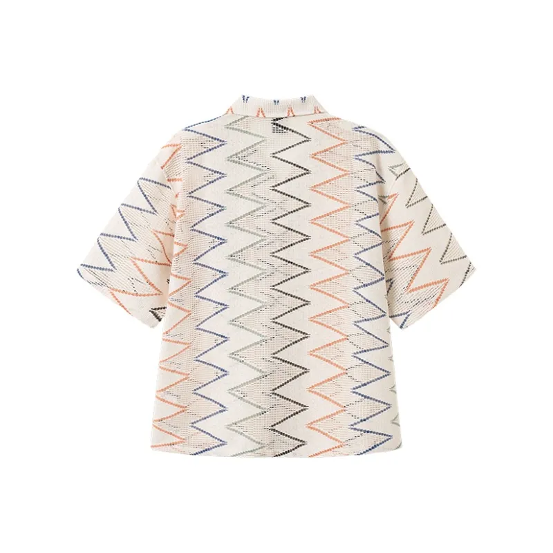 WAYNEXZAVIER Shirts Men Apricot-1