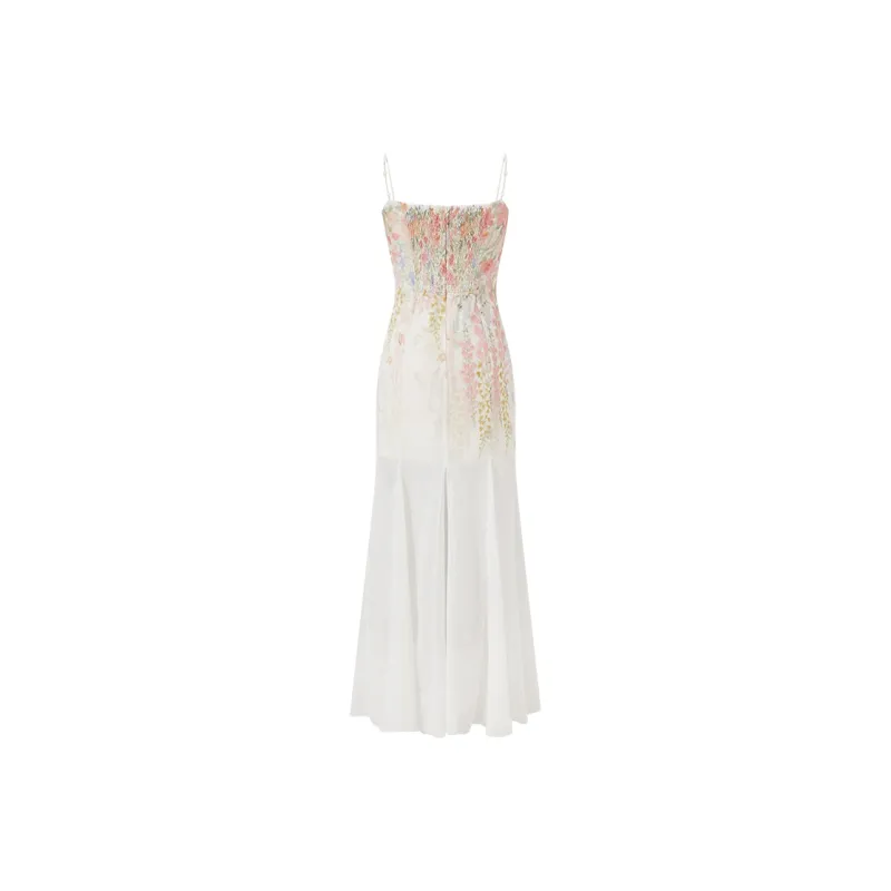 ACAINES Slip Dresses Women's Apricot-1