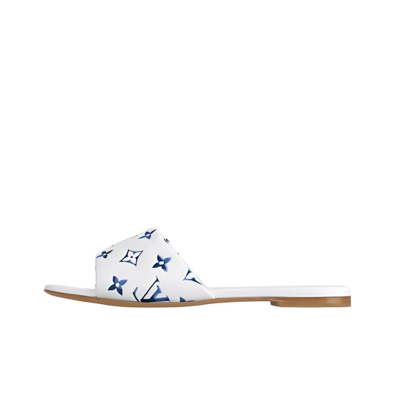 LOUIS VUITTON 6AM Slide Slippers Women's White-0