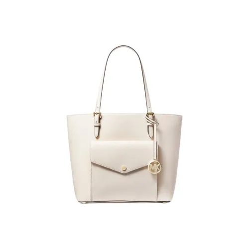 MICHAEL KORS Jet Set Leather One Shoulder Handbags Large Size Women's Pure White