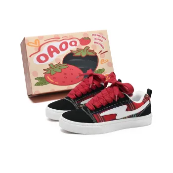 OAOQ Cushioning Abrasion Resistant Lightweight Breathable Slip Resistant Low Top Skateboard Shoes Unisex