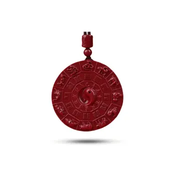 Dora Skewers Cinnabar Jade Pendants Unisex