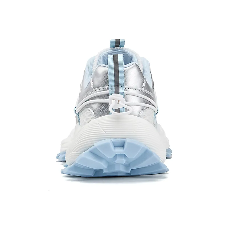 La Chapelle Anti Slip Wear Resistant Low Top Chunky Sneakers Women's Blue-3