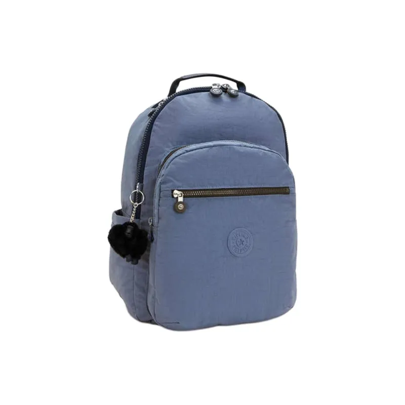 Kipling Polyamide Backpack Tubas Unisex Gray Blue Purple/Shang Red-1