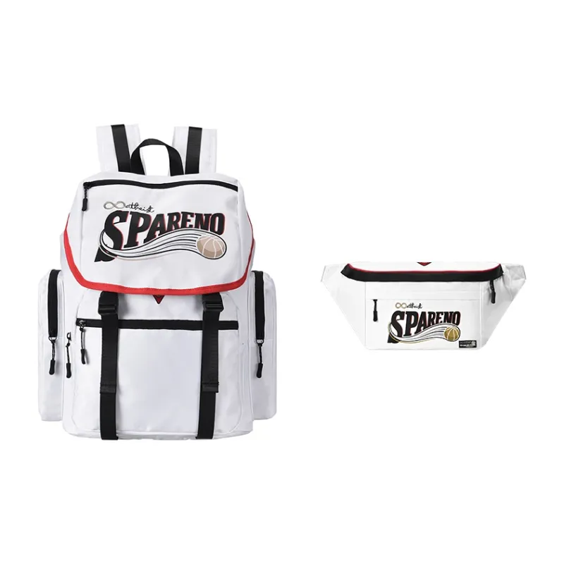 Spare No Pains. Polyester Student Backpack Travel Backpack Unisex White-18