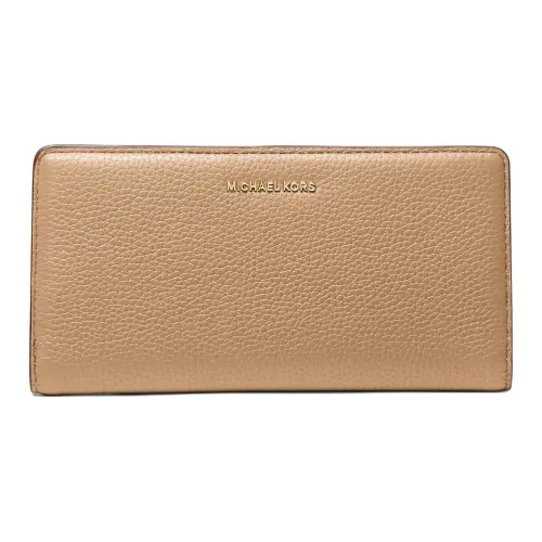 MICHAEL KORS Bryant Hammered Texture Leather Wallet Tubas Women's Yellow