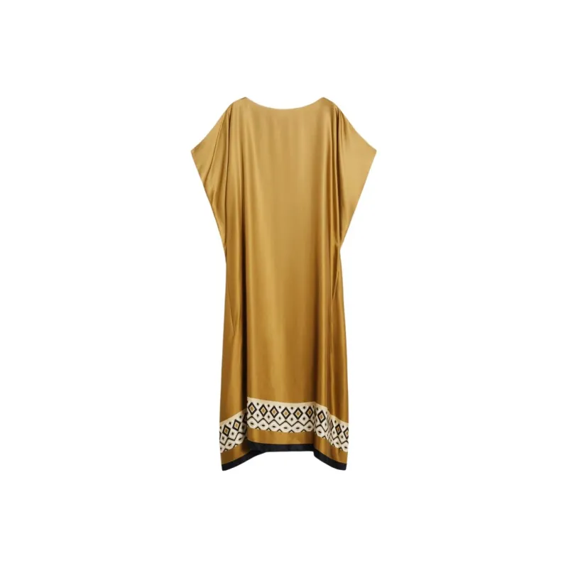 MaxMara Short Sleeved Dress Women's Beige-0